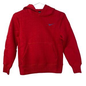 NIKE Youth RED PULL OVER‎ HOODIE SM NWT